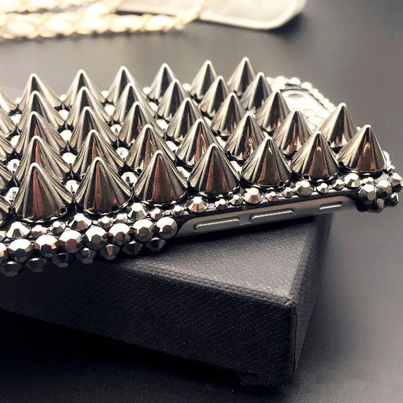 Чехол для телефона с черепом iPhone 15 14 13 12 11 16 Pro Max X Xs XR 7 8 Plus бампер ручной работы