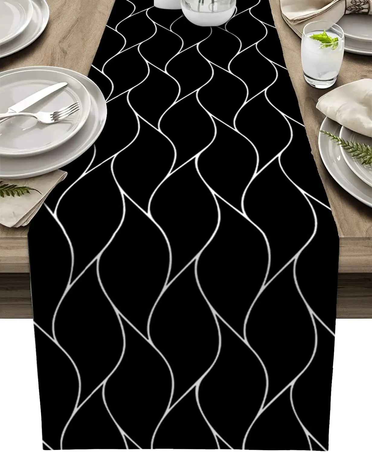 

Льняные скатерти-дорожки бежевого цвета