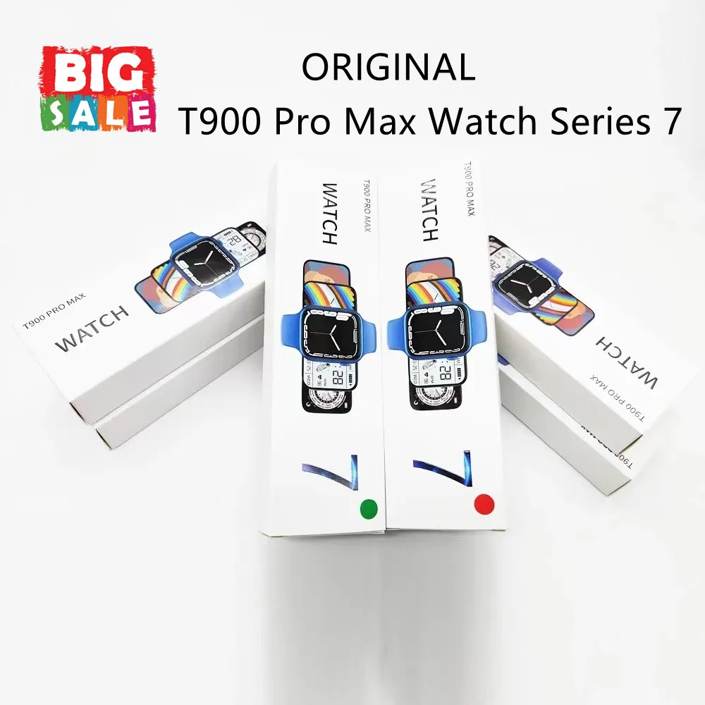 

2022 T900 PRO Smartwatch Iwo Waterproof Original Ip67 Serie 7 T900PRO MAX Smart Watch For Xiaomi iPhone Apple Reloj Inteligente