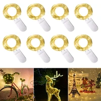 5m 50led fairy string lights battery operated led copper wire string lights outdoor waterproof bottle light for bedroom decor