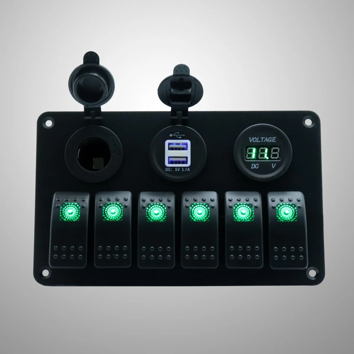 

1 шт. 6 кнопочный переключатель панель 12-24 в двойной USB переключатель панель для прицепа мотоцикла корабля автобуса