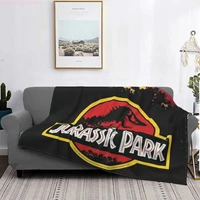 jurassic park dinosaur blankets breathable soft flannel sprint sci fi fantasy film throw blanket for sofa car bedding