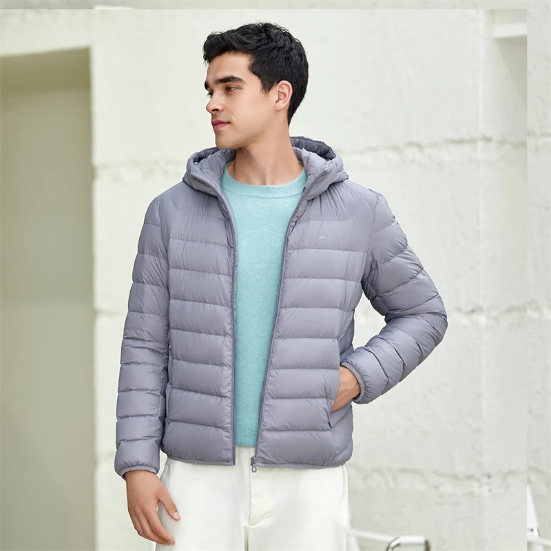 【U.S. Warehouses/3Day Deliver】TANBOER Winter Lightweight Packable Men's Duck Down Puffer Jackets With Hood TA210221