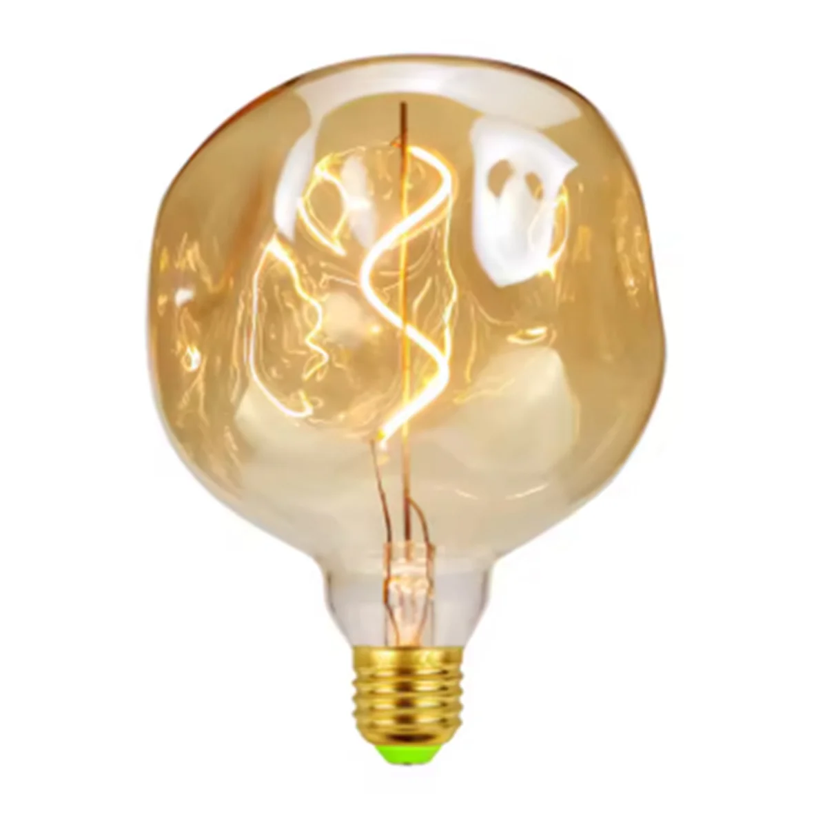 

N84R E27 Винтажная светодиодная лампа 4 Вт 220 В с регулируемой яркостью, большая каменная лампа специальной формы, декоративная лампа для фестивальных мероприятий, золото