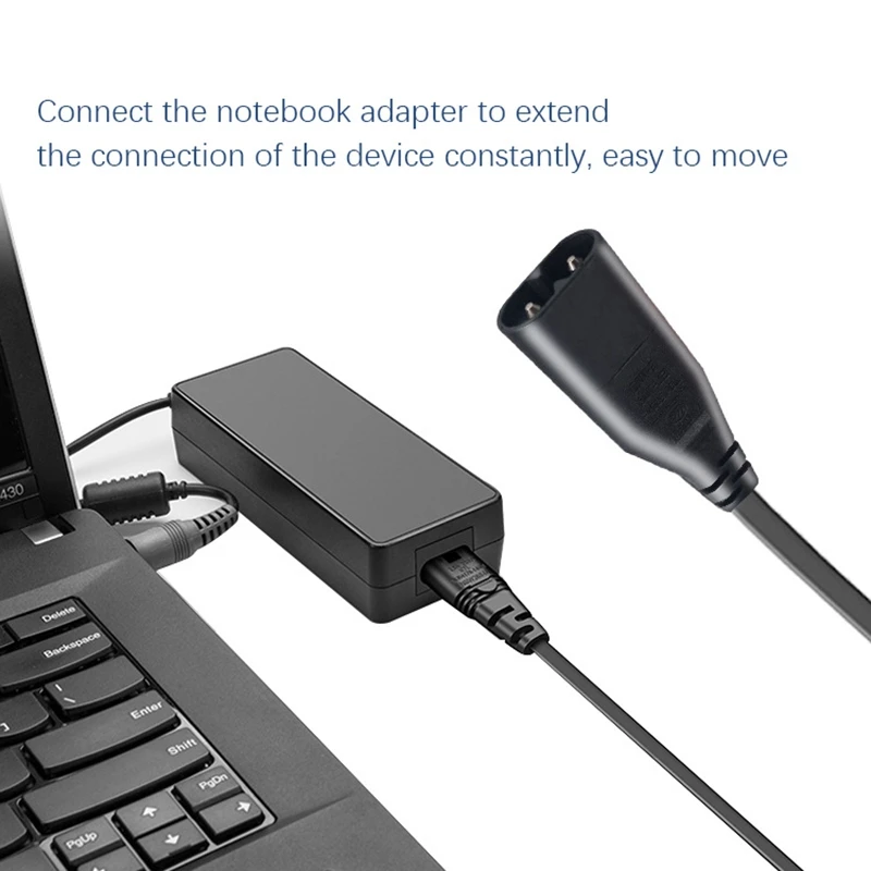 IEC 320 2-контактный разъем C7 мама на C8 папа Рисунок 8 Удлинительный кабель адаптера