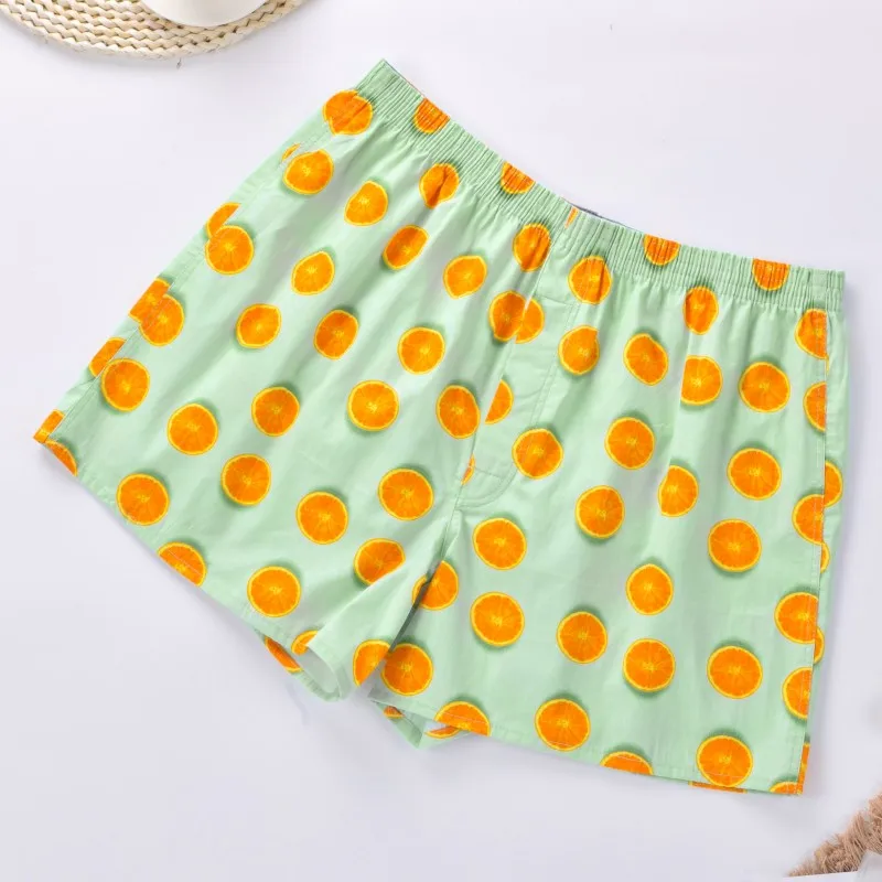 Mens Underwear Boxers Shorts Casual Cotton Sleep Underpants High Quality Brands Printed Loose Comfortable Homewear Panties M-XL