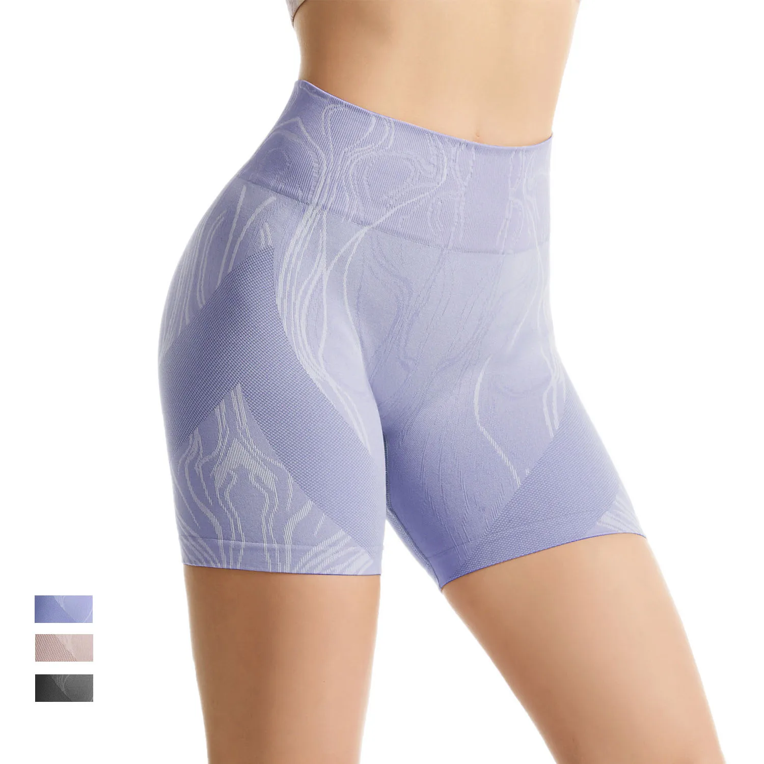 

Высокоэластичные бесшовные трикотажные штаны для йоги, новые спортивные шорты для бега с высокой талией и подтягиванием бедер, персиковые шорты для фитнеса для женщин