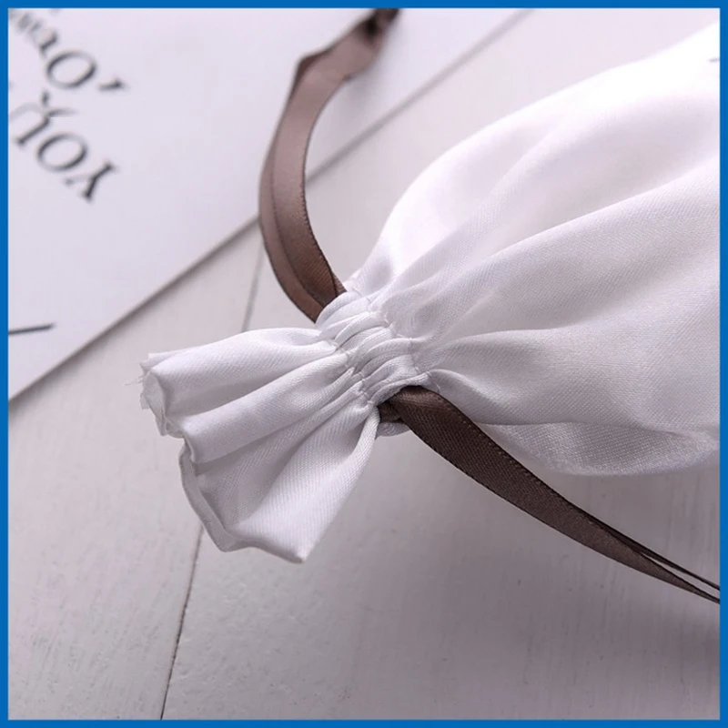 Атласные сумки для упаковки ювелирных изделий макияж свадебный подарок