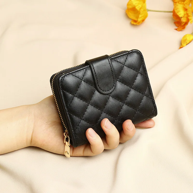 Women's Leather Wallet For Credit Card Holder Female Coin Purse Fashion Clutch Bag Zipper Small Cartera Mujer Ladies Newest