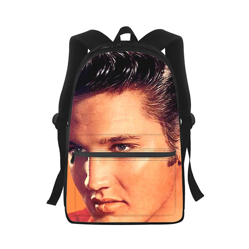 Elvis Presley Men Women Backpack 3D Print Fashion Student School Bag Laptop Backpack Kids Travel Shoulder Bag