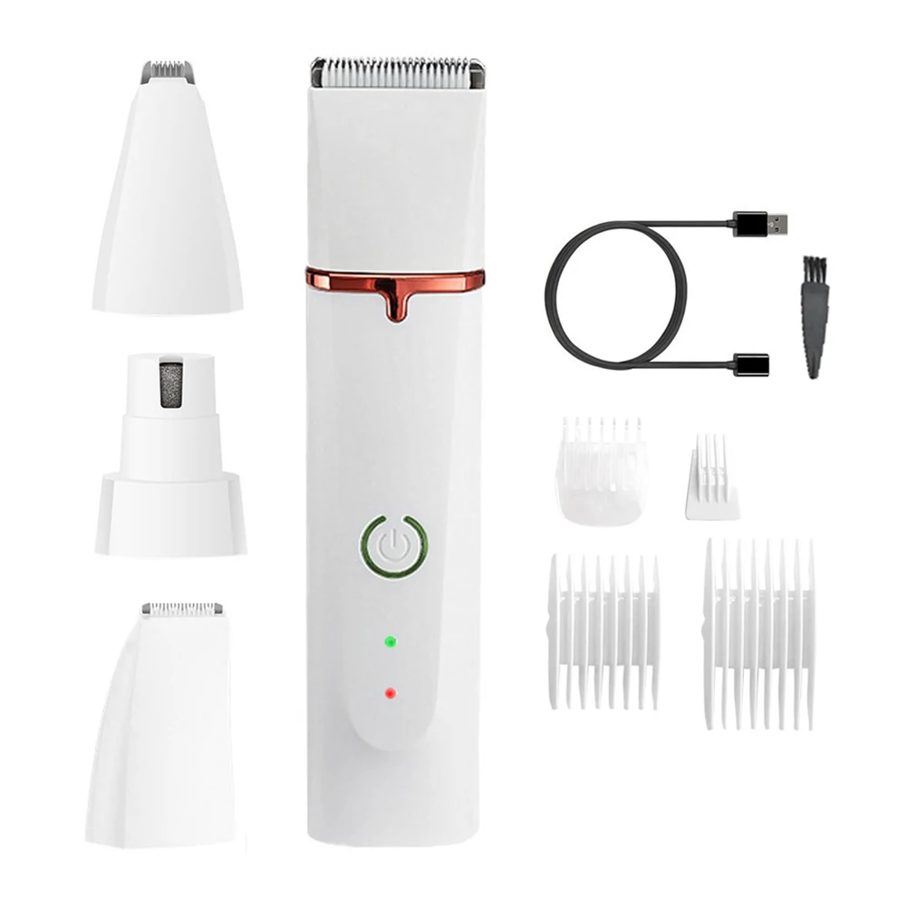 

Professional Silent Cat Dog Hair Trimmer Paws Nail Grinder Animal Foot Hair Cutter Remover USB Rechargeable Pet Grooming