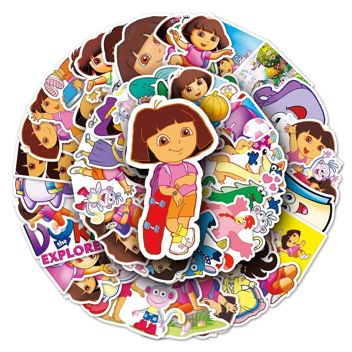 51 шт. мультяшная анимация Дора детская персонализированная наклейка для