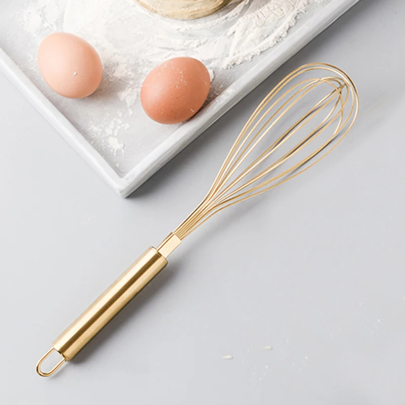 

Stainless Steel Egg Beater Hand Whisk Egg Mixer Tool Kitchen Utensil Baking Cake Tool Baking Accessories