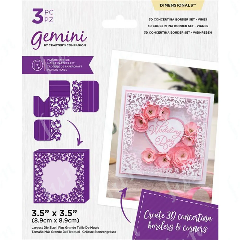 

2022 Hot Sale New Vines Pattern Metal Cutting Dies Handmade Diy Paper Greeting Card Scrapbook Photo Album Background Decoration