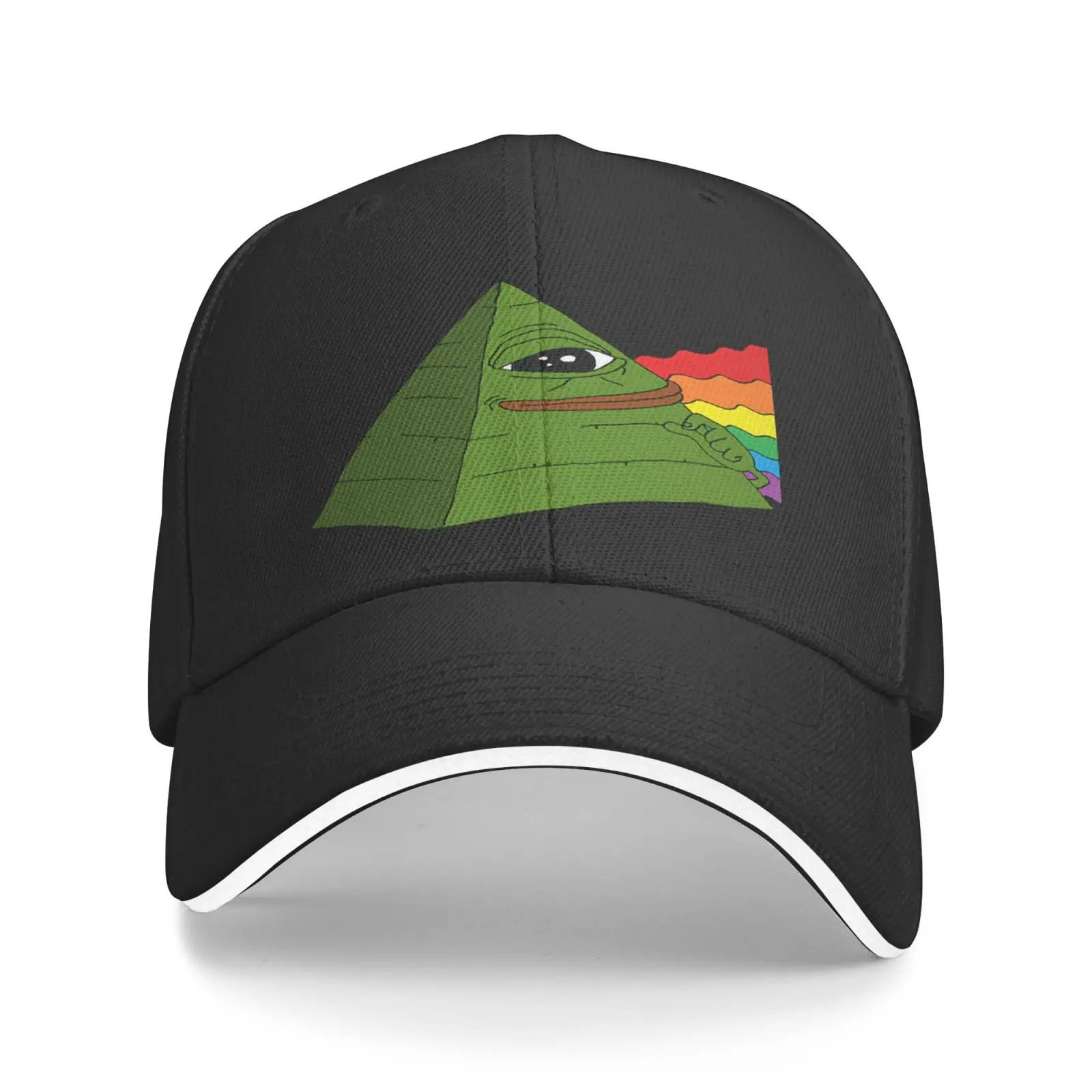 

Illuminati Pepe Pyramid Colors Art Men's Caps Cap Male Brazil Cap For Men Trucker Hat Men's Stylish Caps Man Hat Hat Men Beret