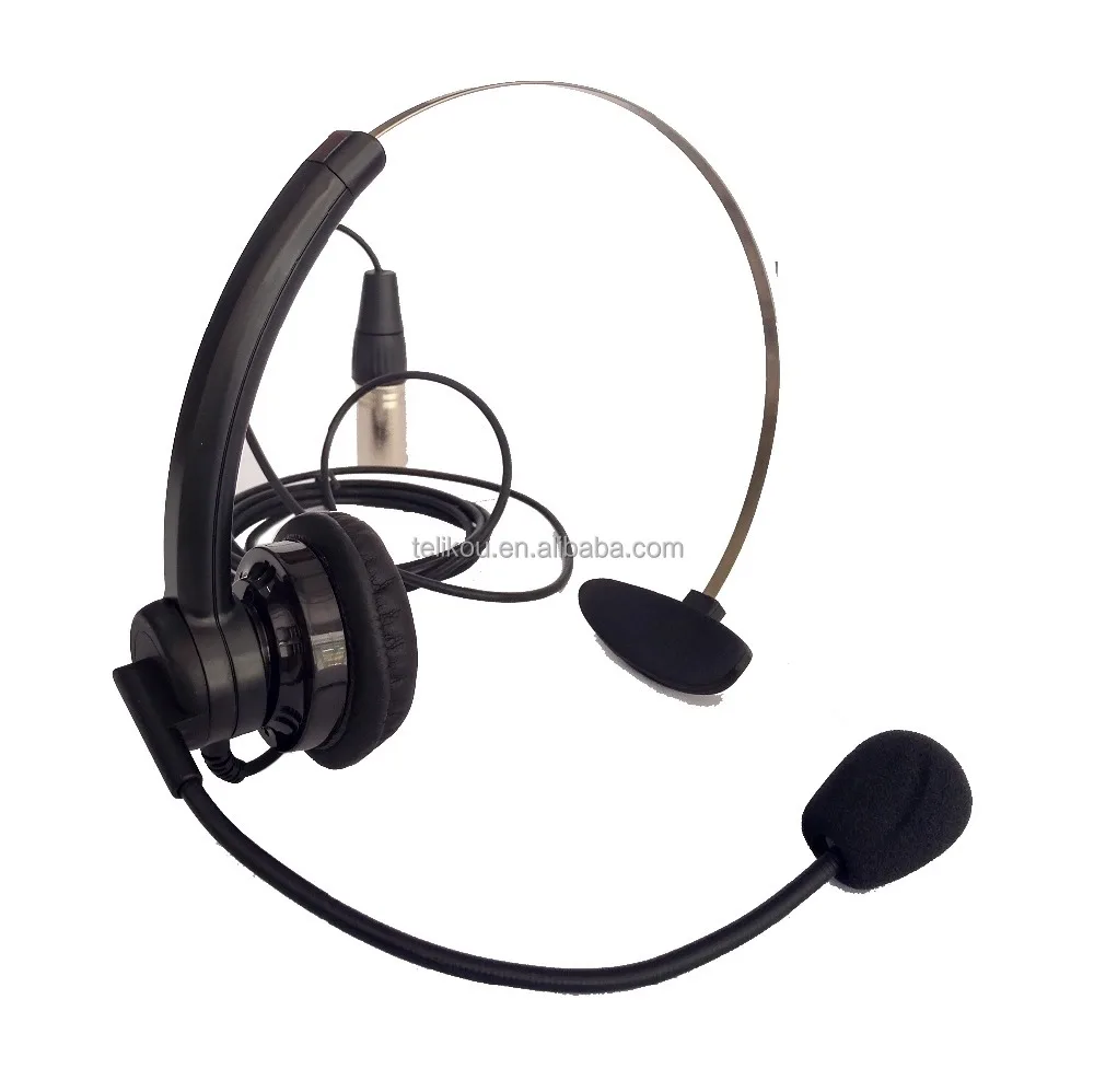 TELIKOU NE-11 Super light Headband Headset With Microphone Intercom Headset XLR connector 4 pin 5pin