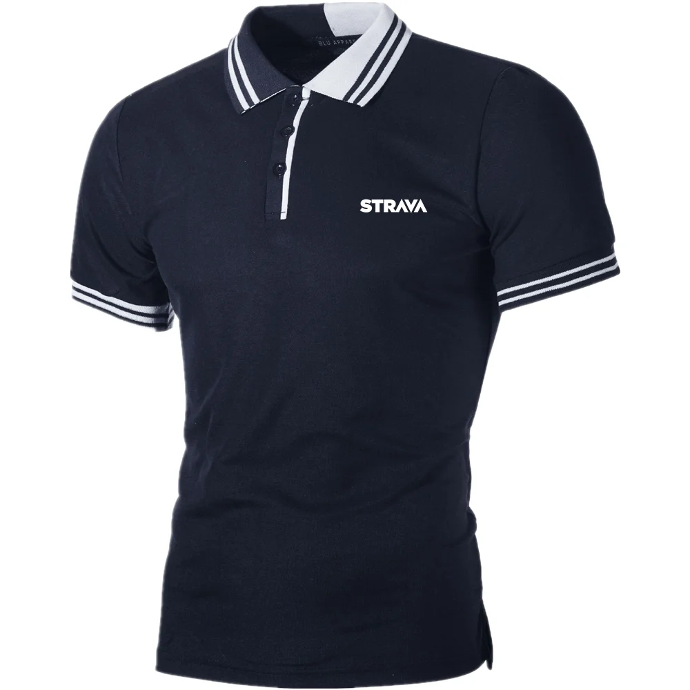 

Новинка 2022, Мужская Летняя Повседневная Спортивная мужская рубашка STRAVA с коротким рукавом, Высококачественная Мужская футболка, футболка