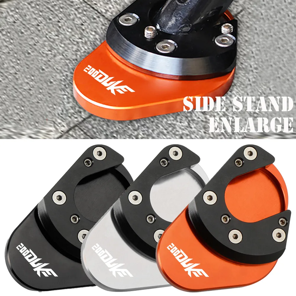 

For 200 Duke 200Duke 2012-2023 2022 2021 2020 2019 2018 Motorcycles Side Stand Enlarger Kickstand Enlarge Plate Pad Accessories