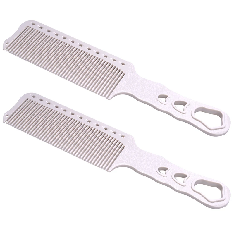 

Hot 2X White Strong Anti Static Hair Comb Wide Teeth Long Hair Combo Heat Resistant Hairdressing Comb For Salon Tools