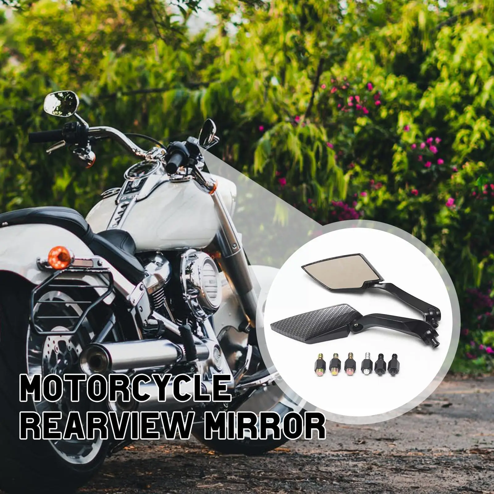 

Зеркало для мотоцикла Alumi Z2S4, универсальное регулируемое боковое модифицированное зеркало заднего вида для скутера, мотоцикла