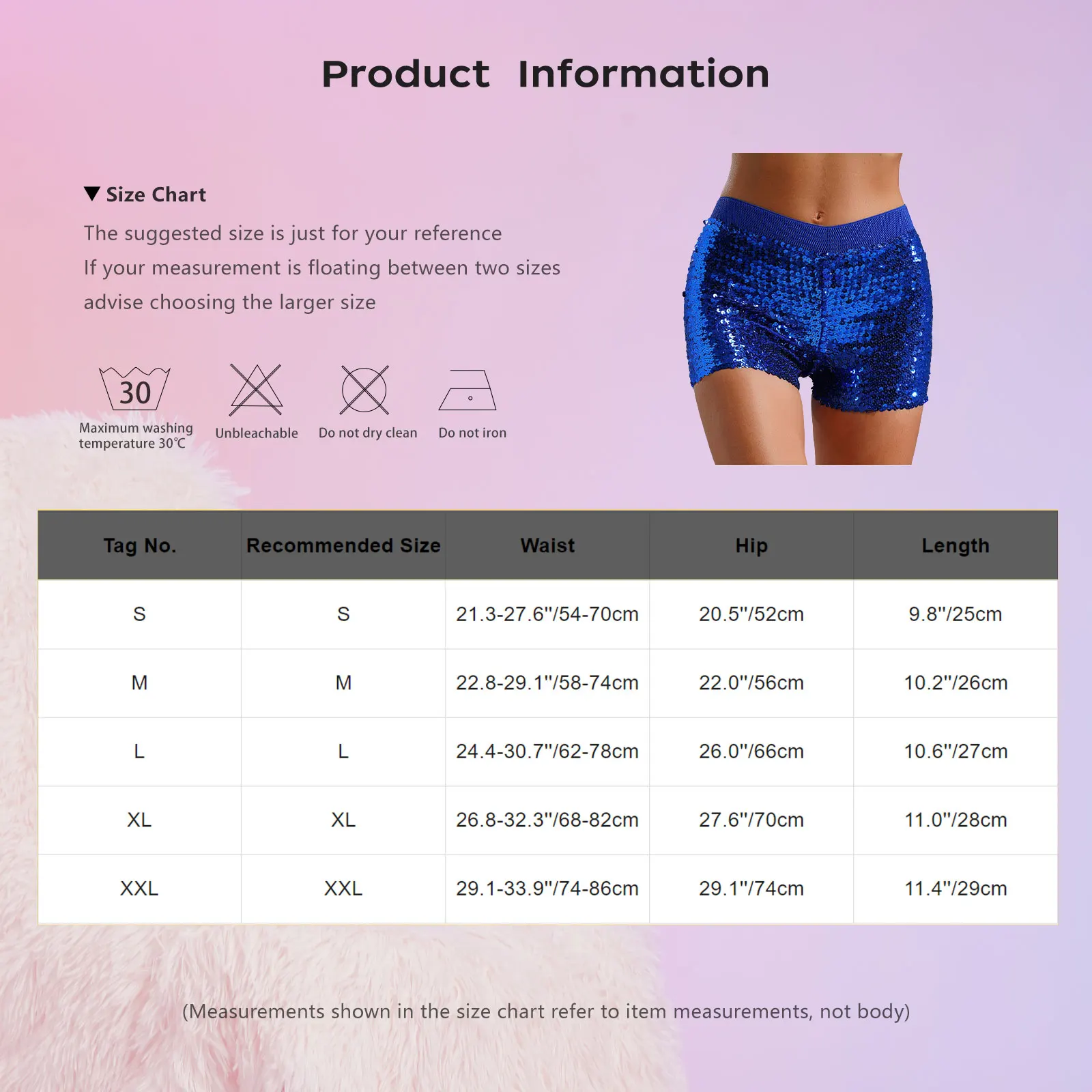 Женские блестящие танцевальные шорты с блестками