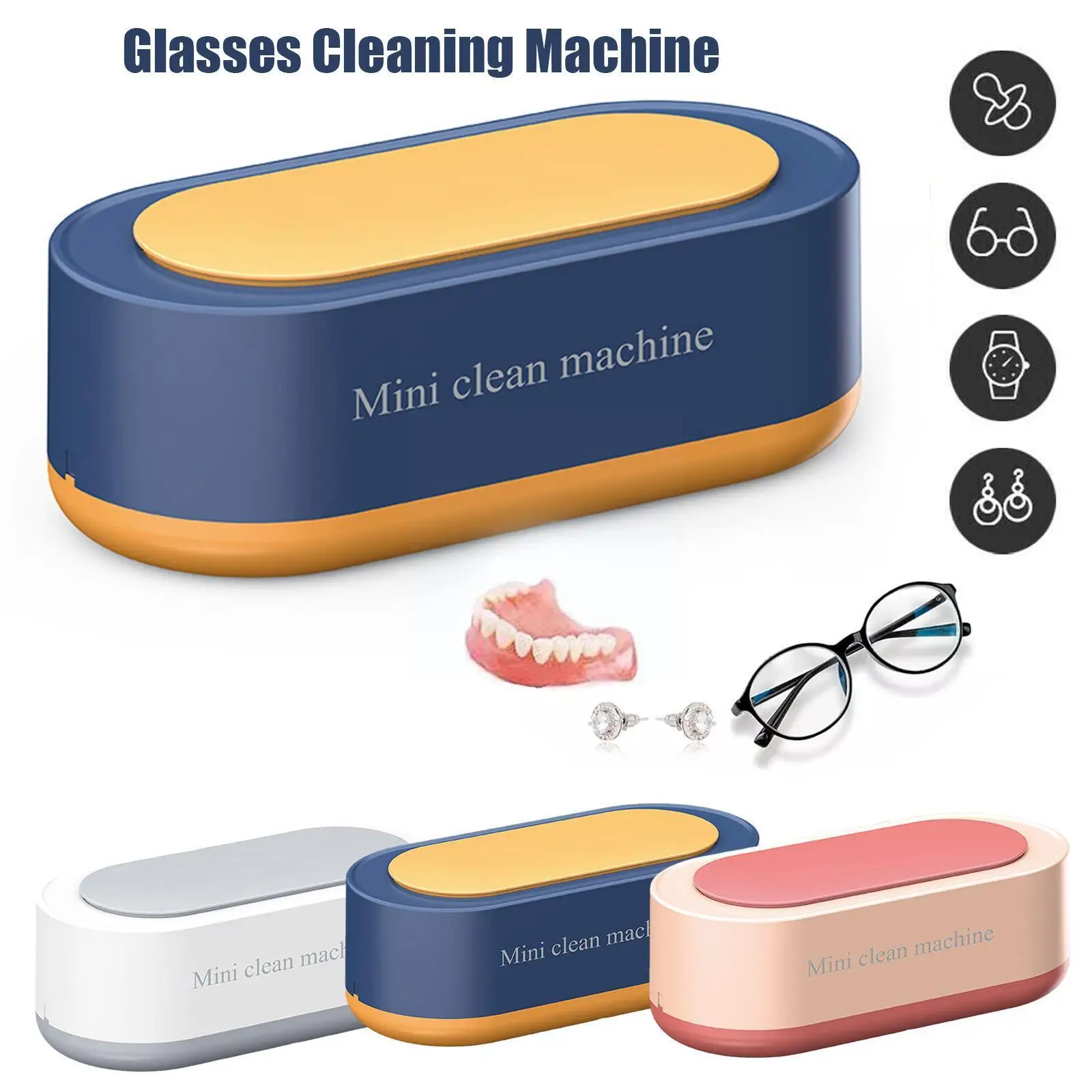 

Аппарат для ультразвуковой чистки очков, высокочастотный Вибрационный очиститель для ювелирных изделий, часов, посуды, Глубокая очистка L0v9