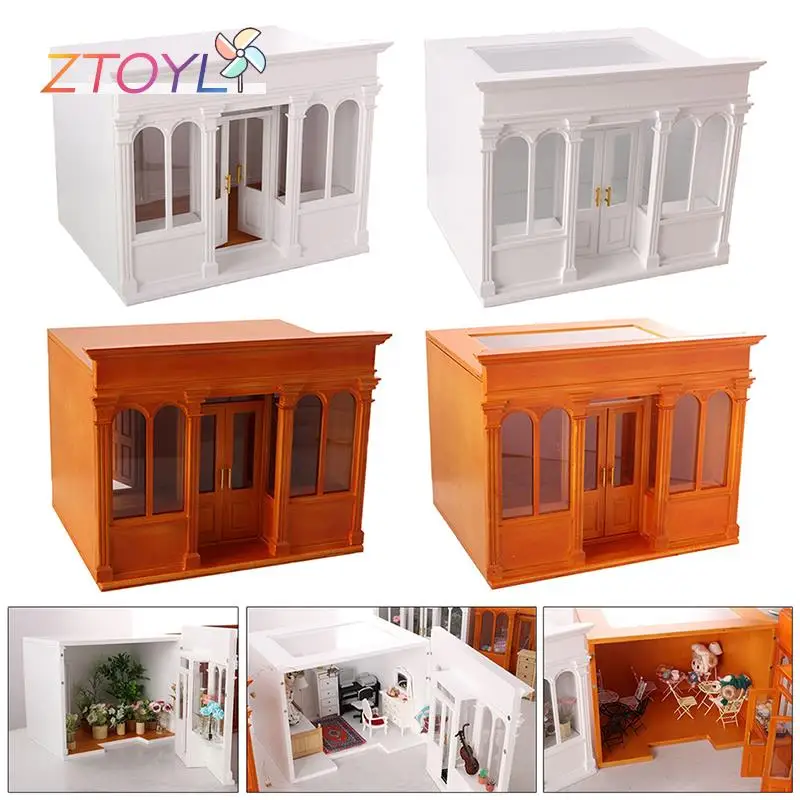 

Robotime DIY Wooden Miniature Dollhouse 1:24 Handmade Doll House Model Building Kits Toys For Children Adult Drop Shipping