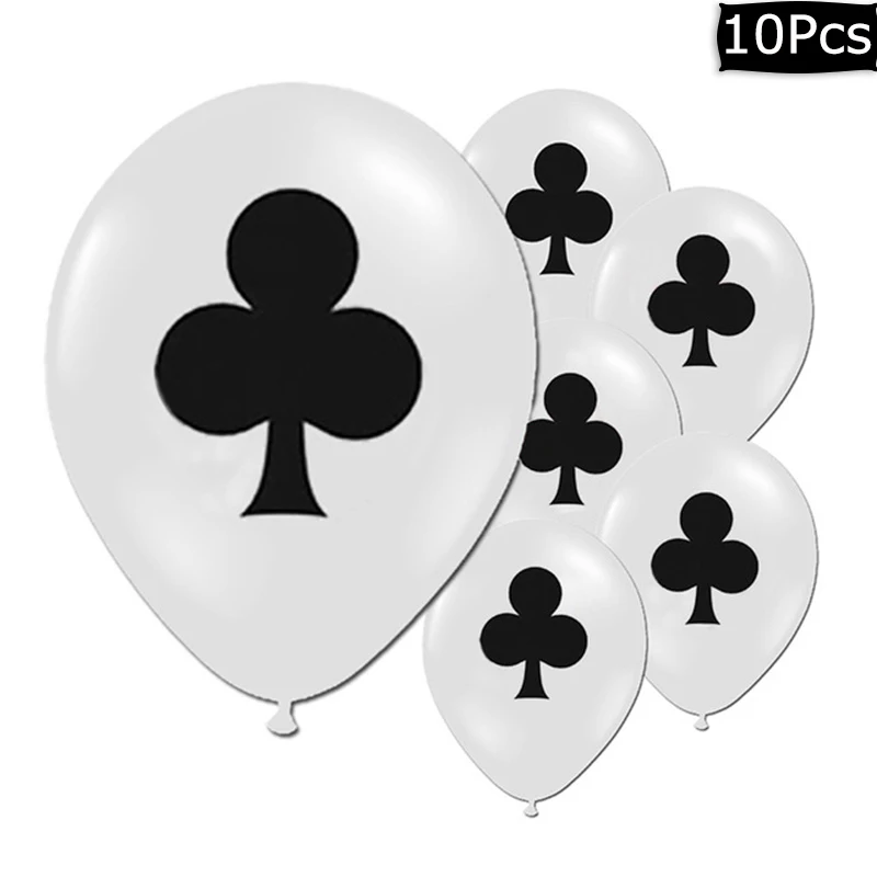 

Набор из 10 латексных шаров с игральными картами WEIGAO