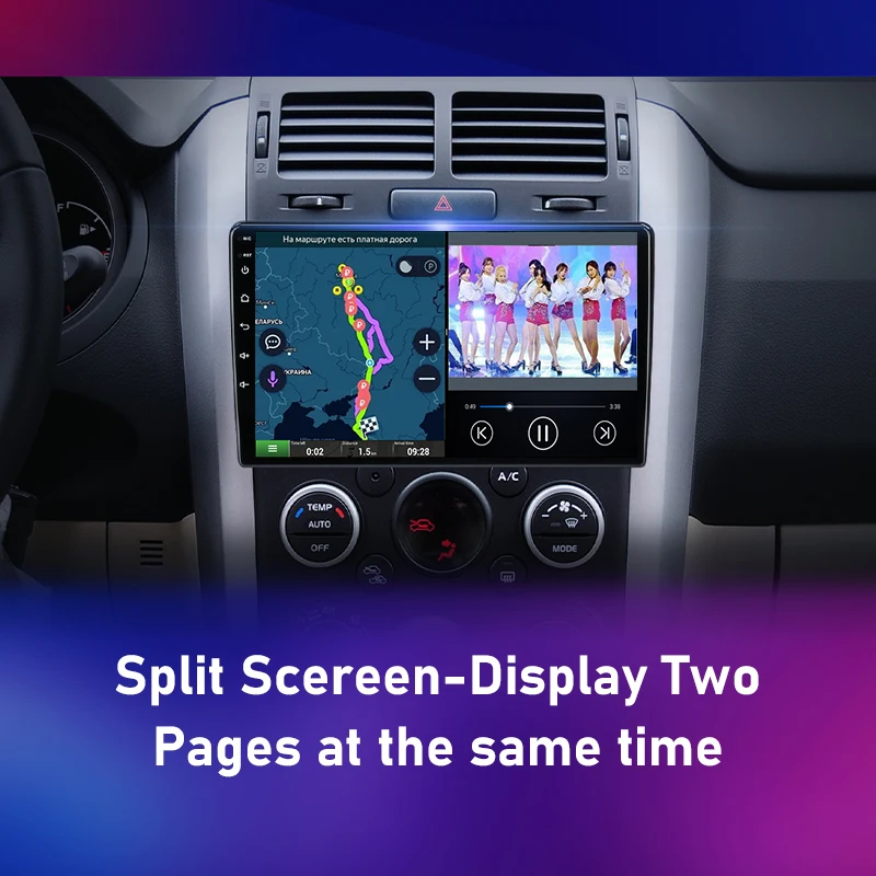 srnubi android 10 car radio for suzuki grand vitara 3 2005 2012 2013 2014 2015 multimedia player navigation gps 2 din stereo dvd free global shipping
