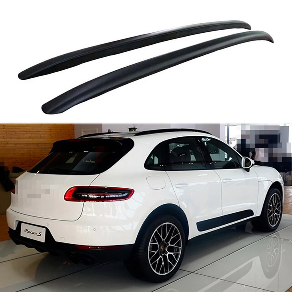 

2 шт., алюминиевые направляющие на крышу для Macan 2014-2022 Black