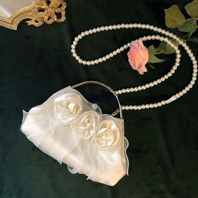 

MBTI Luxury Designer Vintage Womens Shoulder Bag Flower Fashion High Quality Purse Retro Female Simple Evening Handbags for Girl
