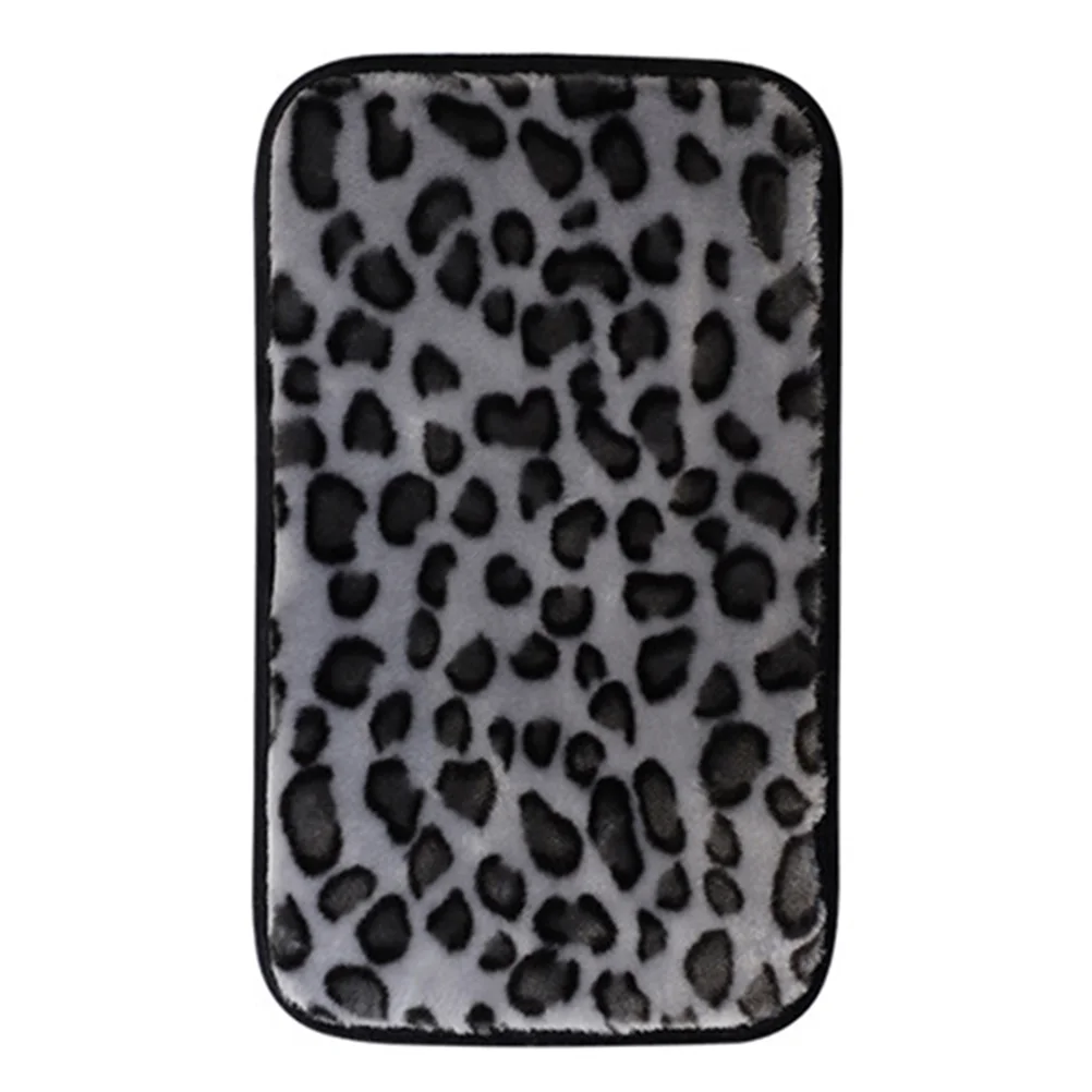 

Car Center Console Suitcase Mat Pad Protector Cushion Leopard Print Accessory Auto Armrest For