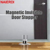 naierdi invisible magnetic door stop brass door stopper heavy duty hidden door stop door hardware for door floor installation