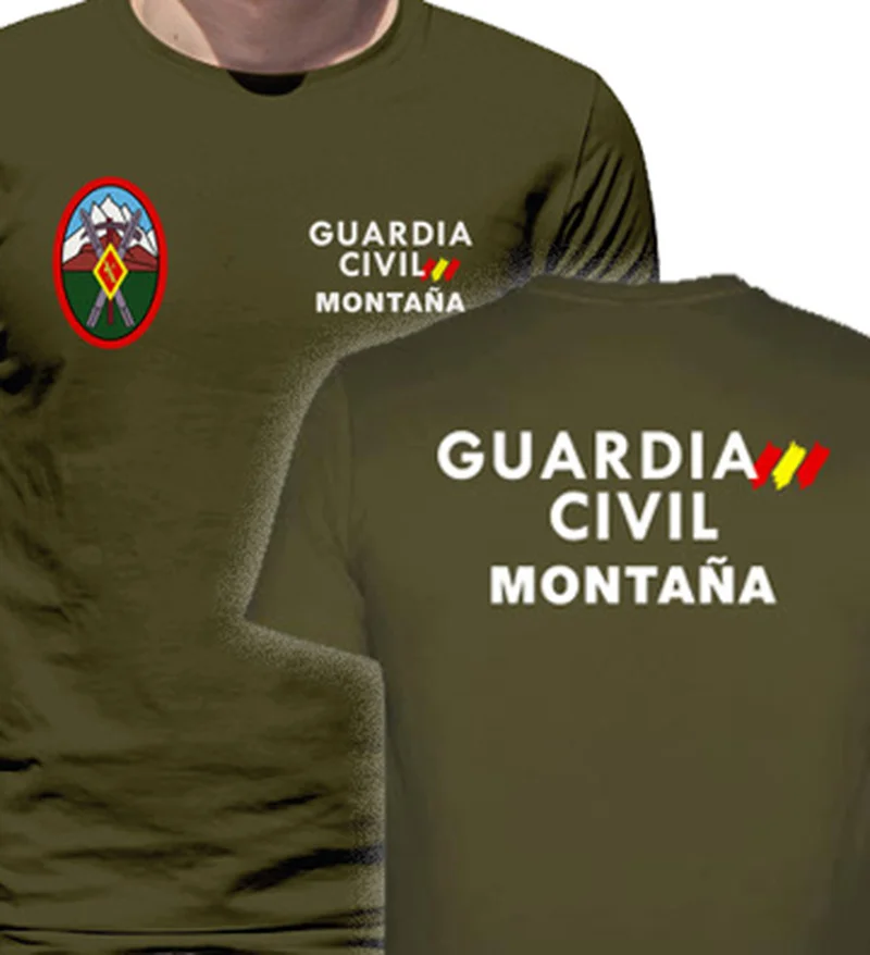 

Spainsh Mountain Civil Guard MOD T-Shirt Summer Short Sleeve Casual 100% Cotton Men O-Neck Top Tees