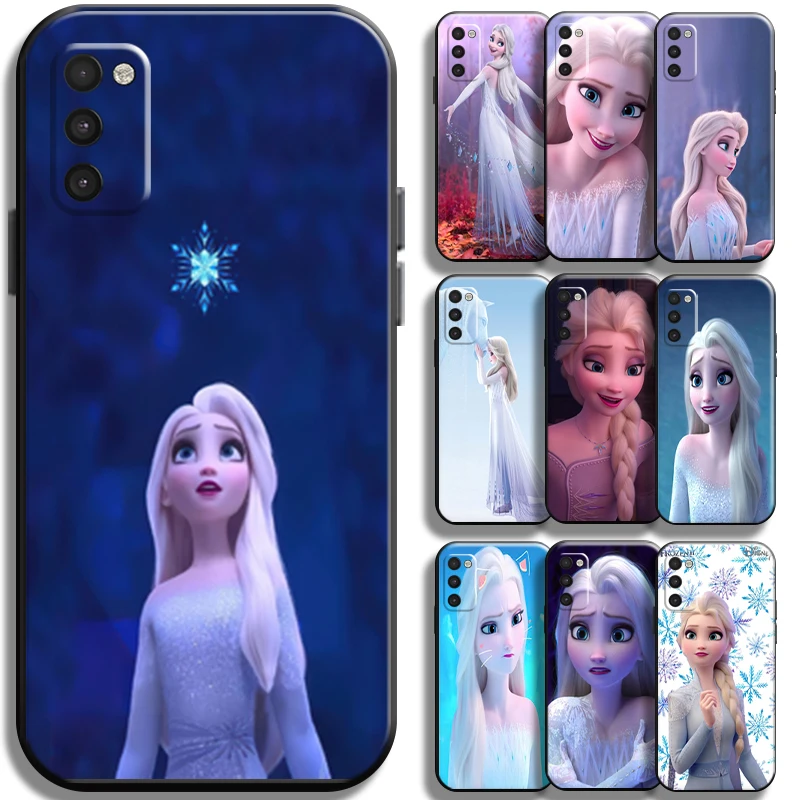 

Frozen Cute Pretty Elsa Anna For Samsung Galaxy A03 A03S Phone Case Cover Soft Back TPU Coque Cases Shockproof Shell Carcasa