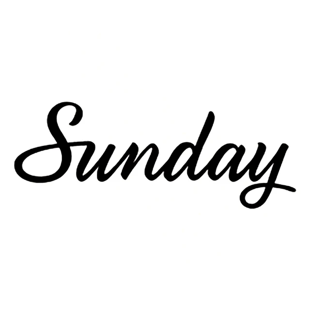 

Car Stickers Vinyl Decal SUNDAY Motorcycle Decorative Accessories Creative