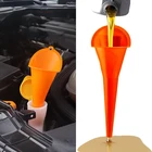 Автомобильная Воронка с длинным отверстием для бензинового масла топлива инструменты для защиты от брызг универсальная заправка для мотоцикла пластиковая воронка автомобильные аксессуары