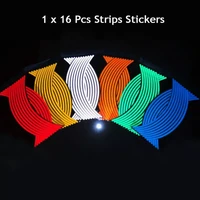 motorcycle tools 10 inch 12 inch 14 inch 18 inch 16pcs motorcycle wheel tire sticker reflective rim tape motorcycle car universa