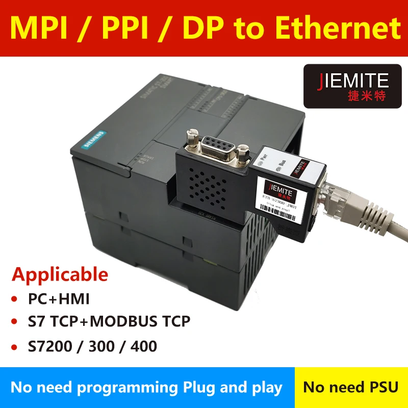 Мпай DP PPI-Φ протокол, модуль процессора Modbus TCP для Siemens шлюз Ethernet/300/400 S7-200 Siemens CP 343/5611