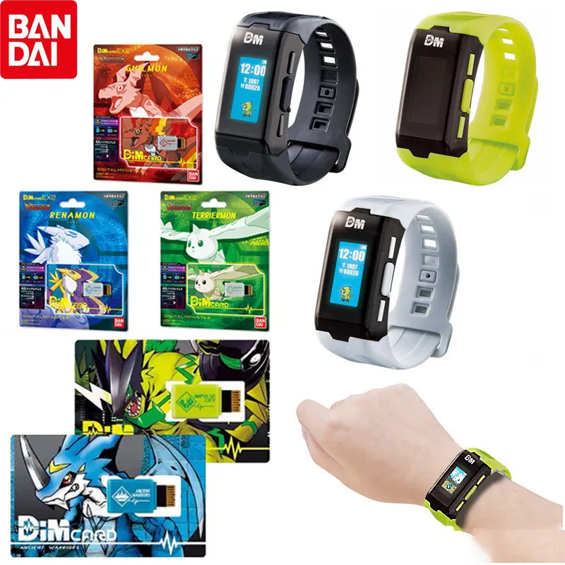 

BANDA DIM Card VITAL BRACELET Digital Monster Digimon Adventure Life Bracelet Ghost Game V-mon Pulsemon Kids Toy Gift Genuine