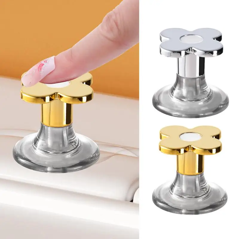 Сменная кнопка в форме цветка для унитаза гладкая водостойкая клейкая