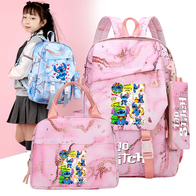 Lilo Stitch водонепроницаемый рюкзак для школьников-подростков девочек и мальчиков