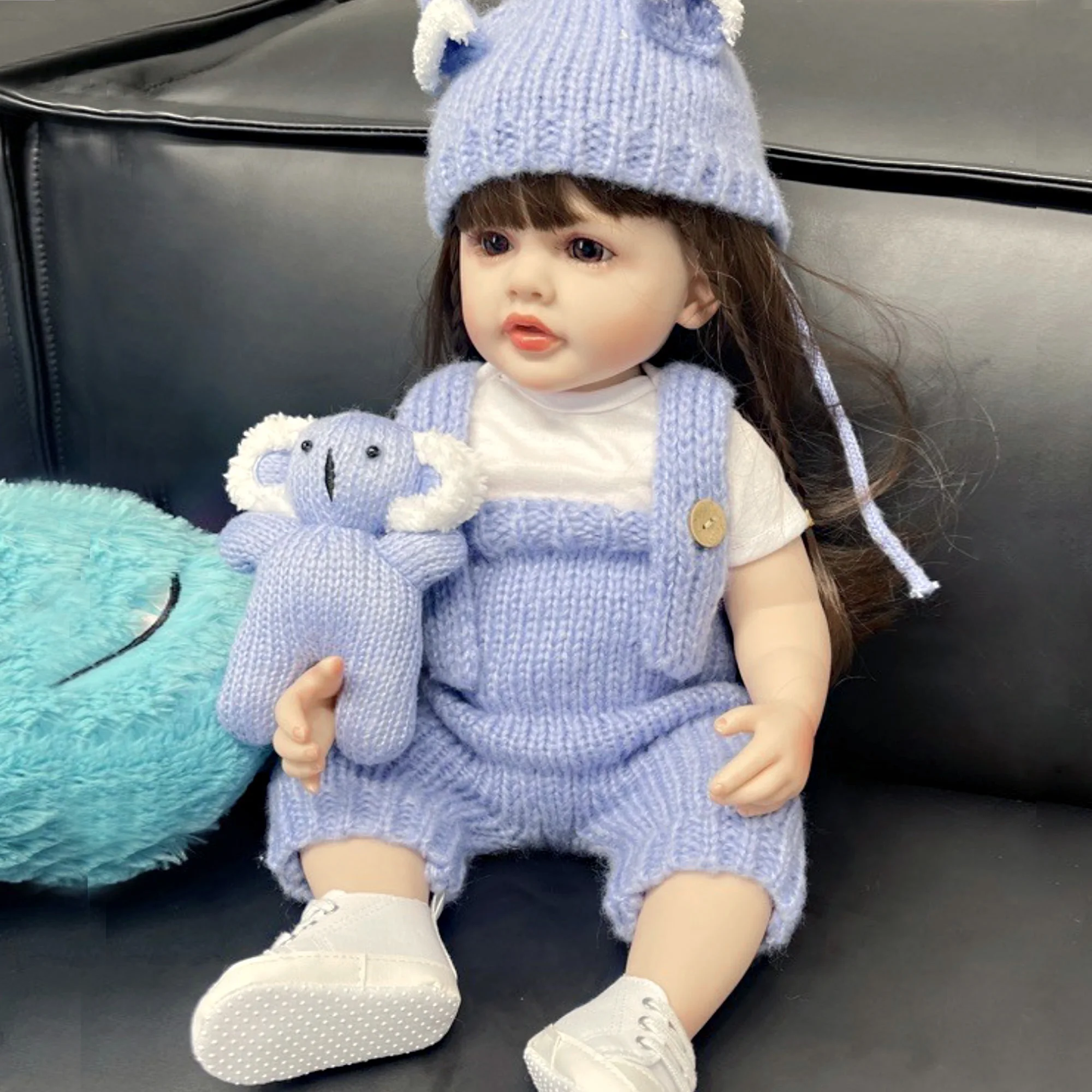 

Полноразмерные виниловые куклы-Младенцы Бетти Беби, 55 см, реалистичные куклы-младенцы с рисунком, рождественский подарок, куклы-младенцы