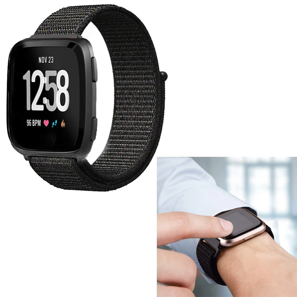 

for Fitbit Versa 2 Nylon Loop Strap versa Smartwatch replacment Bracelet Sport watchband correa Fitbit Versa 2/Fitbit Lite band