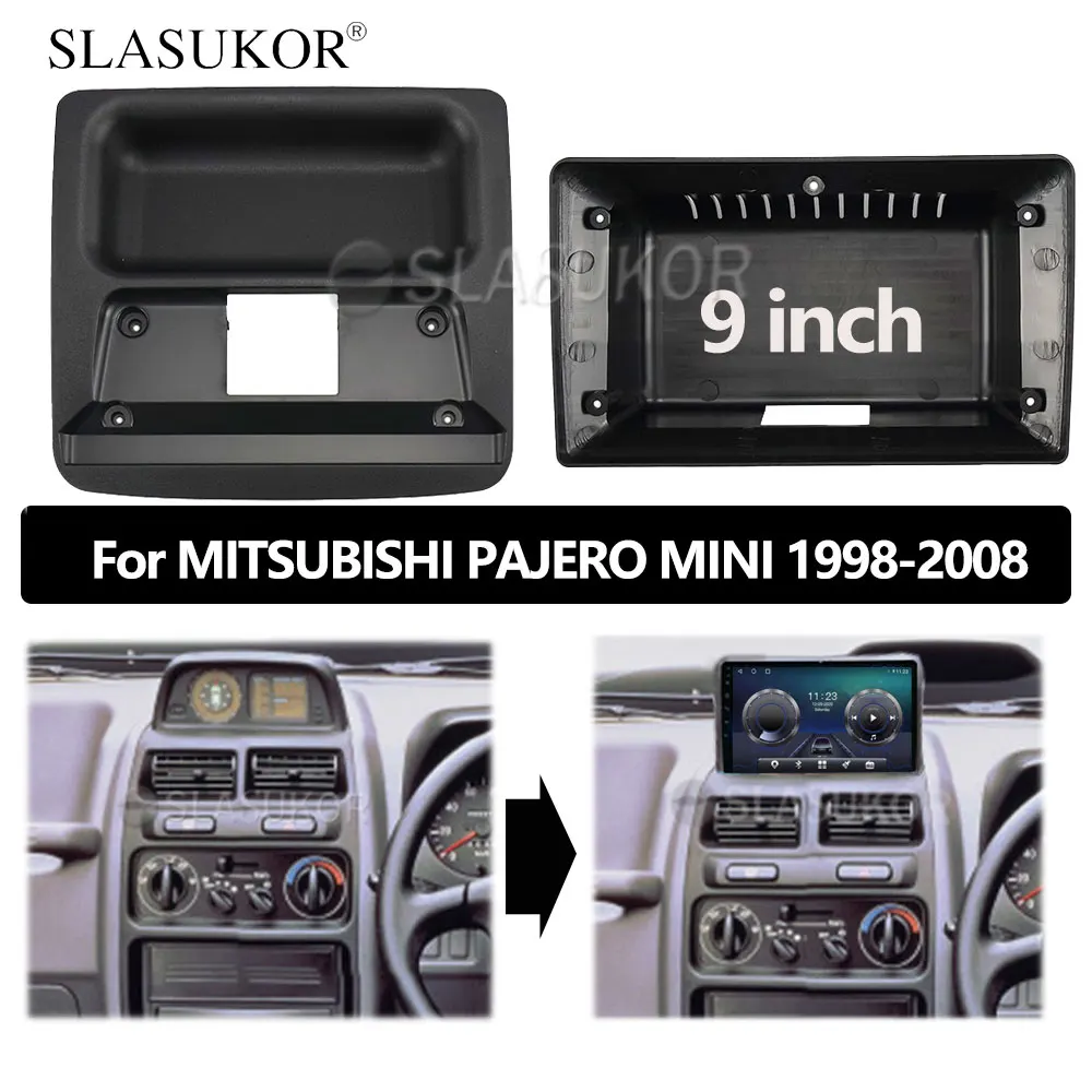 

Комплект рамок для автомобиля MITSUBISHI PAJERO MINI 1998-2008, 9 дюймов