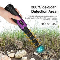 professional high sensitivity metal detector waterproof handheld metal detector outdoor treasure detector pinpointing finder