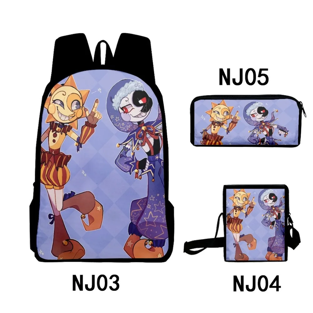 3 шт./комплект рюкзак для ноутбука с 3D-принтом