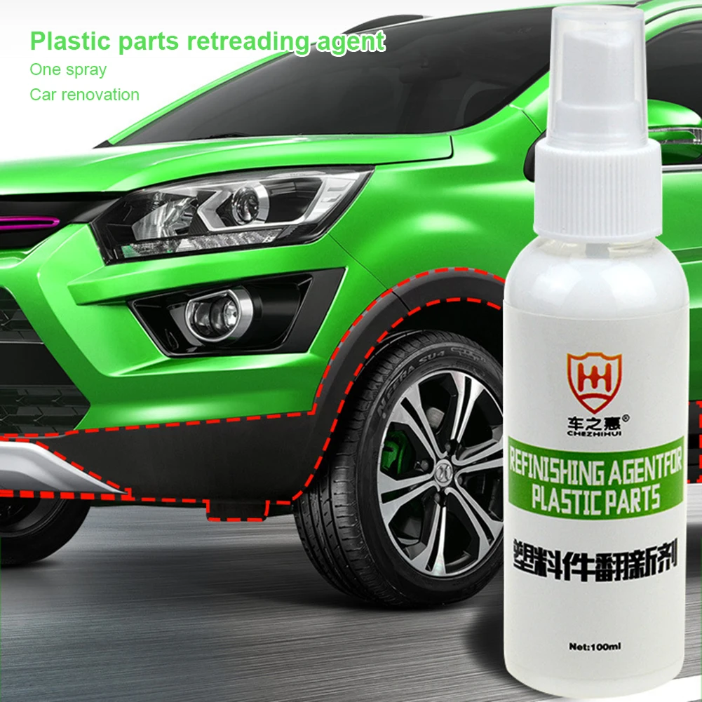 

100ML Plastic Parts Refurbishing Agent Plastic Renovator For Car Home Interior Door Panel Car Cleaning Product Reducing Agent