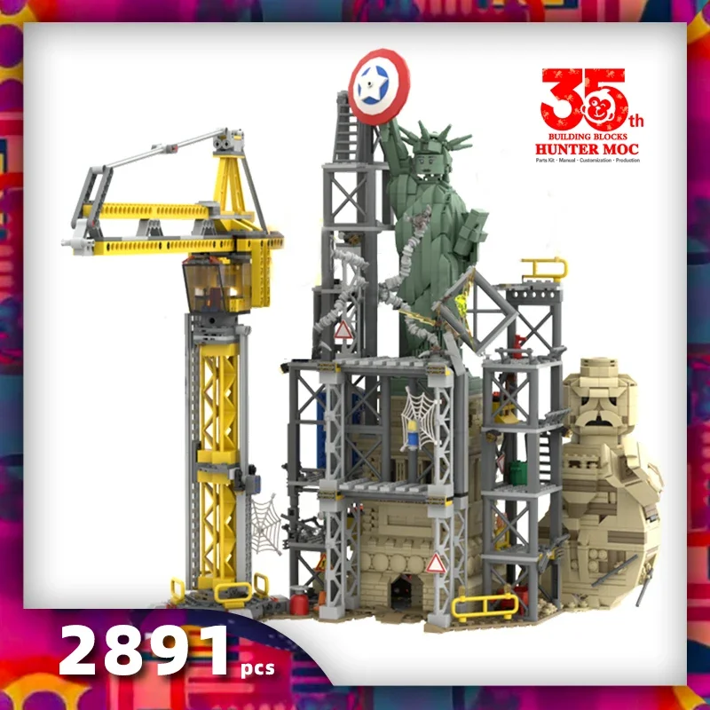 htmoc паук супергерой MOC сцена фильма домашнее местоположение комиксов