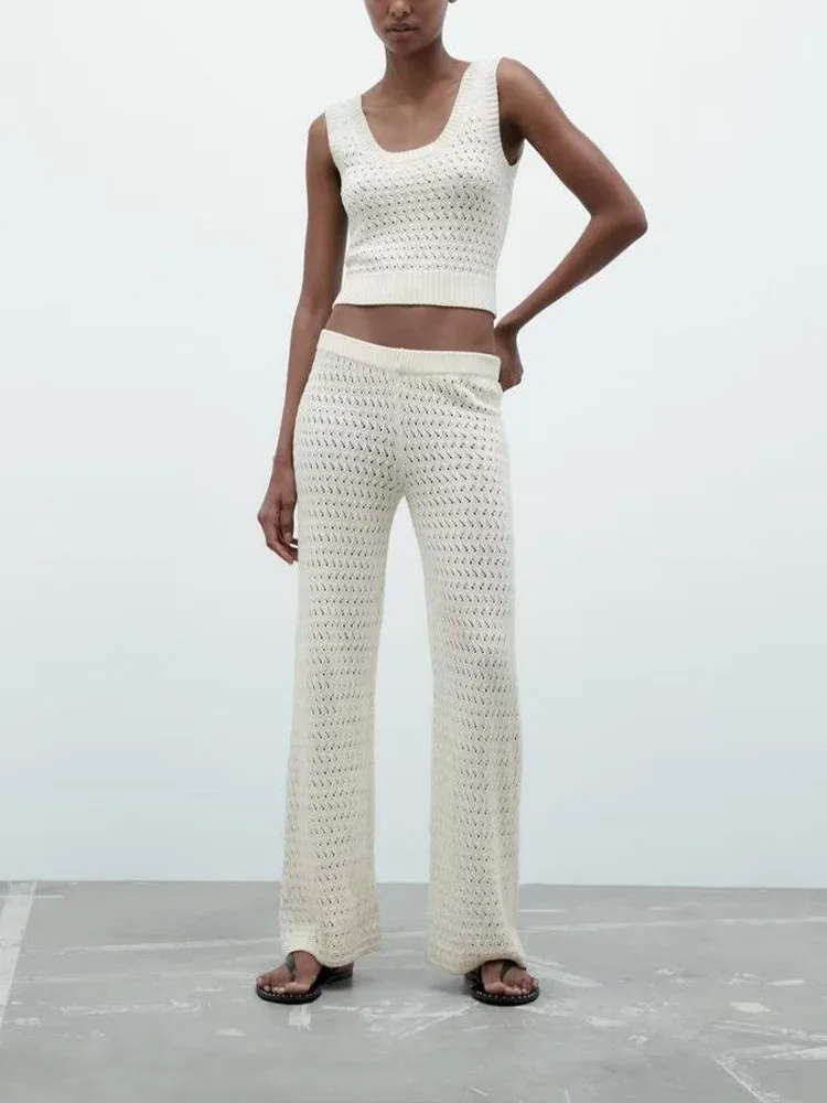 

Новый Повседневный темпераментный женский костюм удобная спортивная жаккардовая сетчатая ткань трикотажный топ с высокой талией трикотаж...